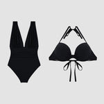 Maillot de bain gainant de luxe avec décolleté en V profond | Maya Deauville