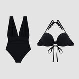 Maillot de bain gainant de luxe avec décolleté en V profond | Maya Deauville