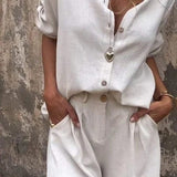 Melda | Ensemble Boutonné Aéré | Maya Deauville
