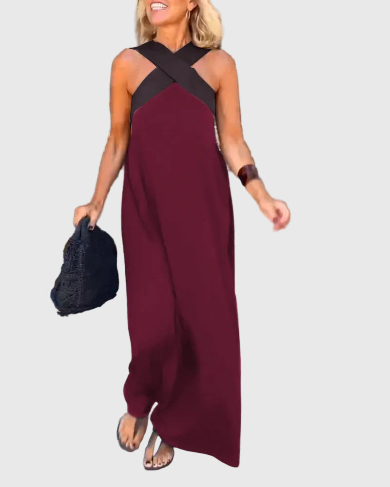 Elena | Robe Maxi Fluide et Élégante | Maya Deauville