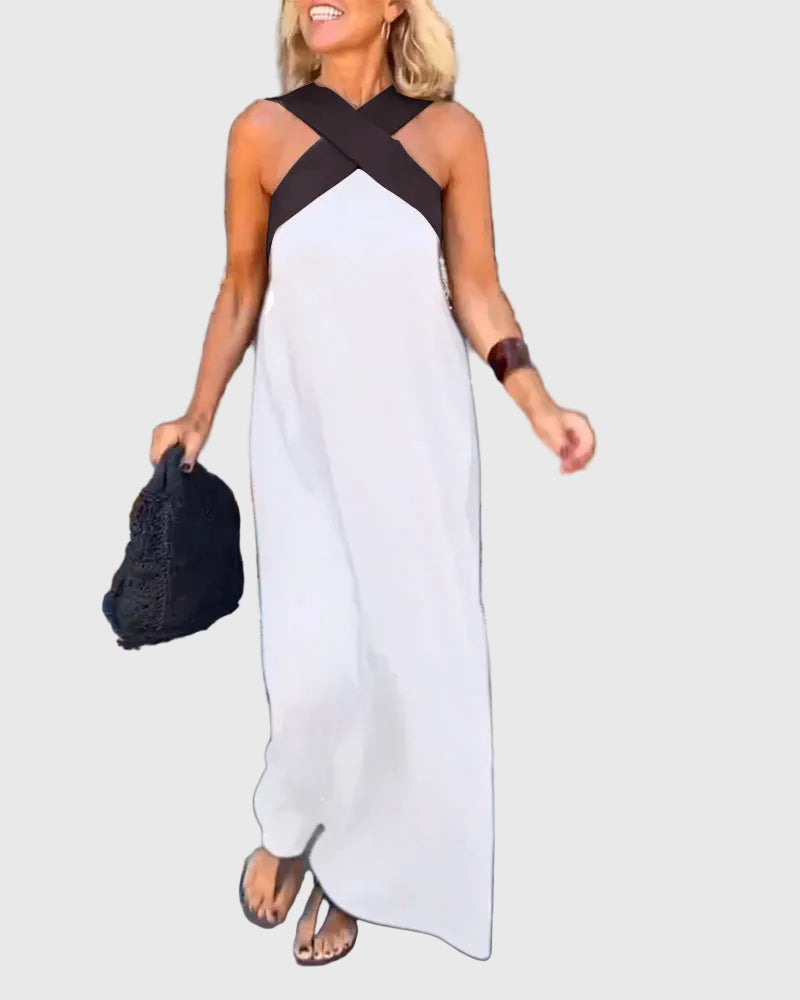 Elena | Robe Maxi Fluide et Élégante | Maya Deauville