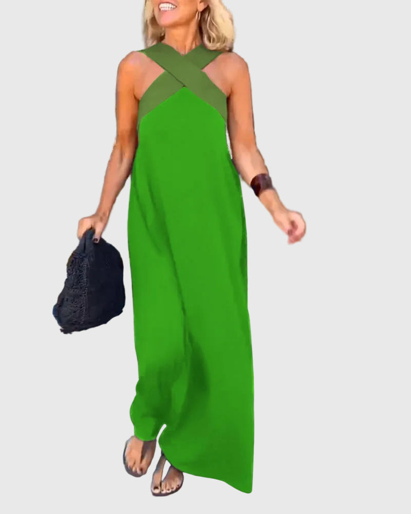 Elena | Robe Maxi Fluide et Élégante | Maya Deauville