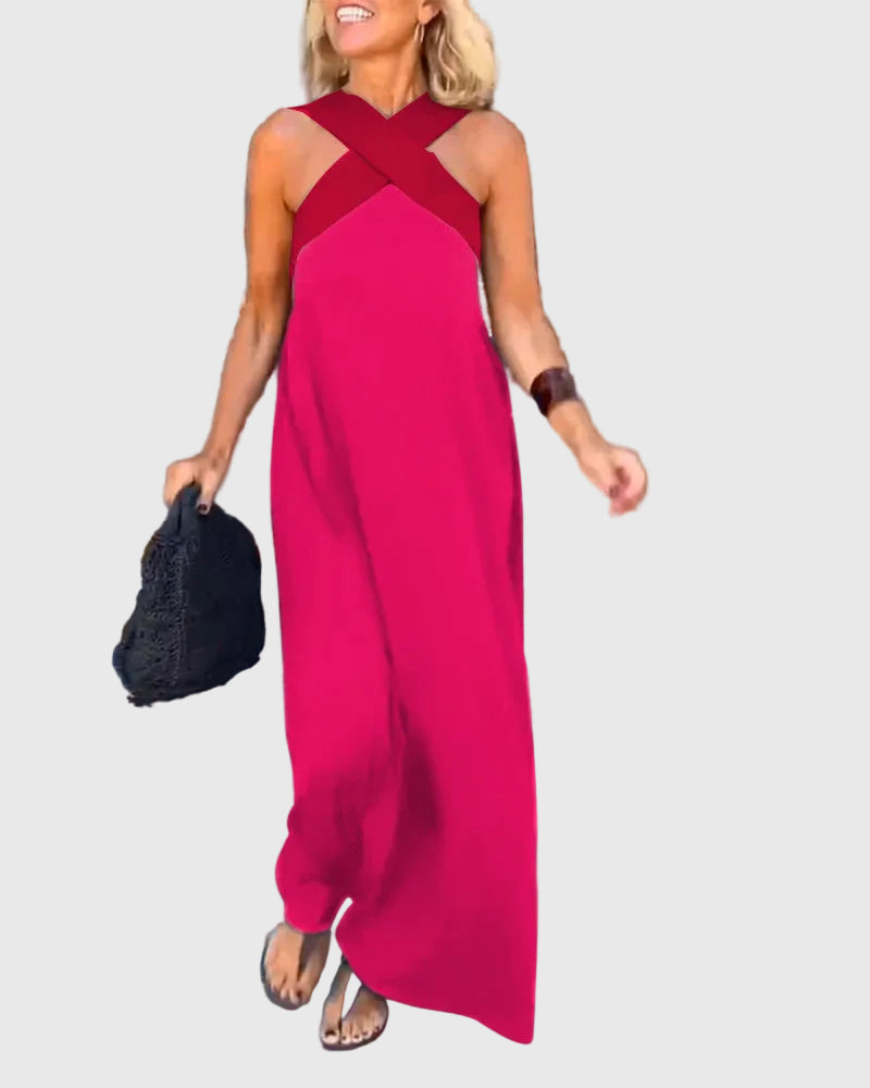 Elena | Robe Maxi Fluide et Élégante | Maya Deauville