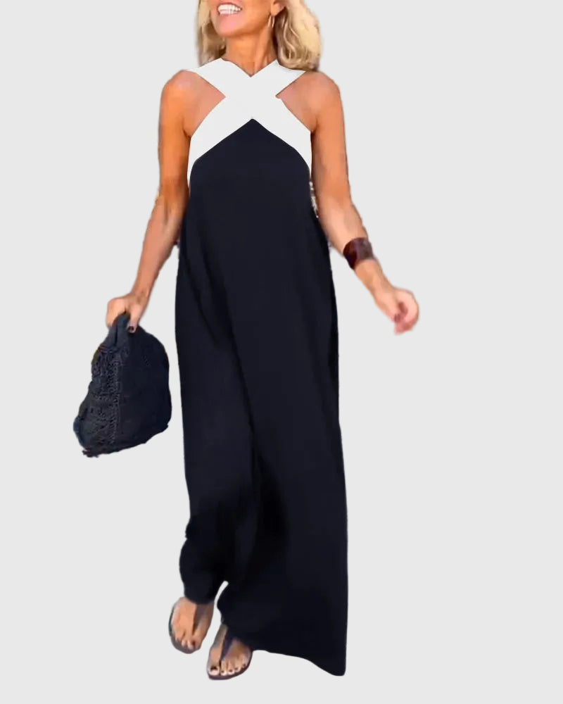 Elena | Robe Maxi Fluide et Élégante | Maya Deauville
