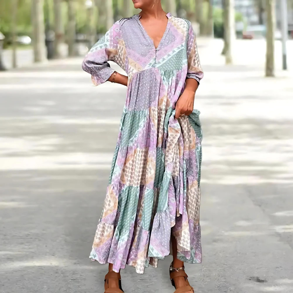 Florentina | Robe Imprimée Élégante | Maya Deauville