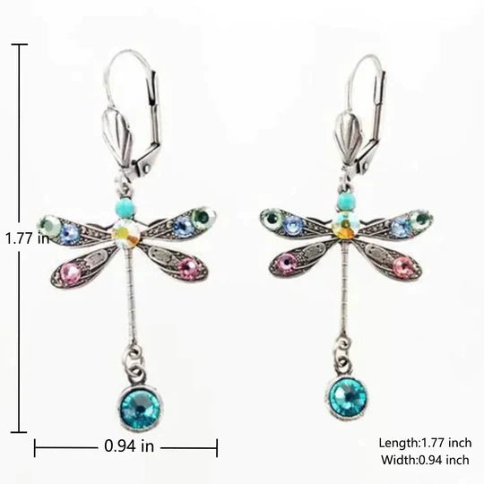 Lacey™ | boucles d’oreilles libellule finement gravées | Maya Deauville