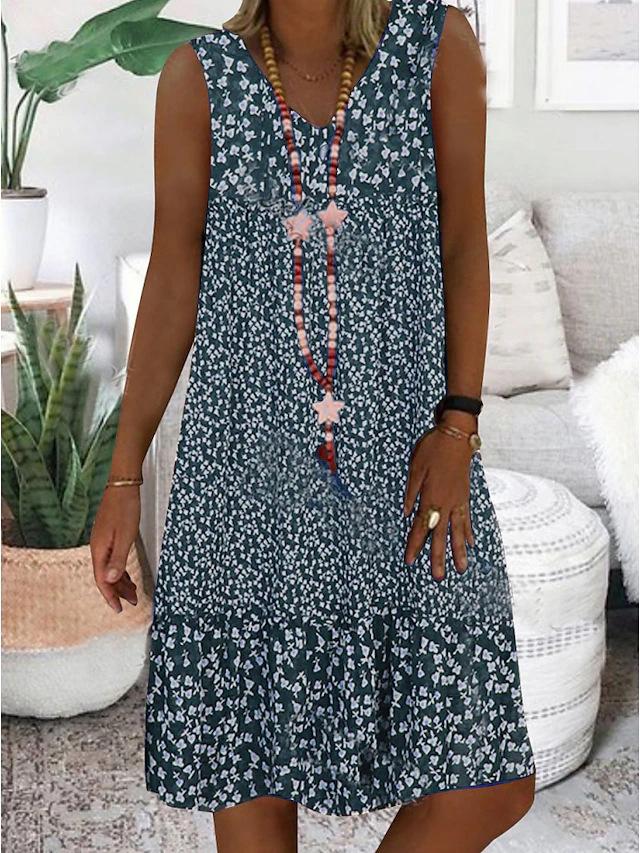 AYLA | Robe sans manches à col en v | Maya Deauville