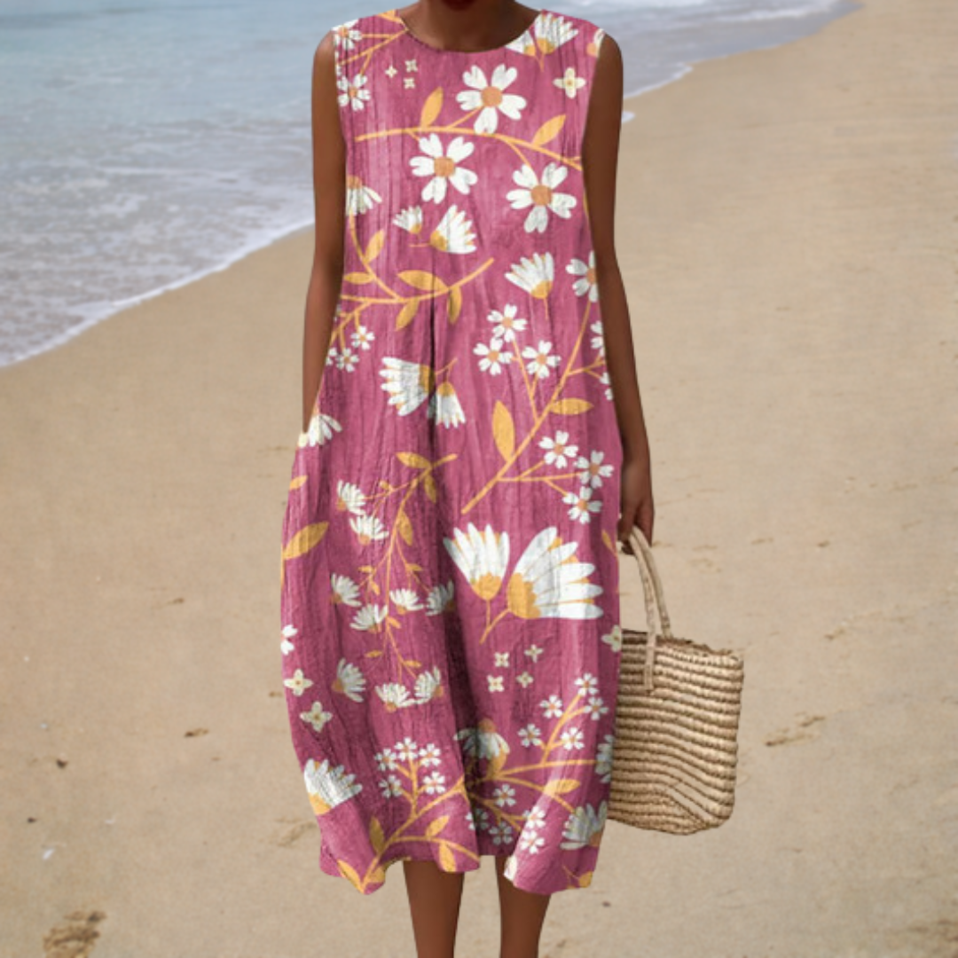 Robe d’Été Confortable Sans Manches | Maya Deauville