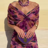 Louise™ | Robe Maxi de Fête Élégante à Col V | Maya Deauville