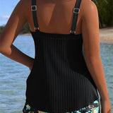 Lana® | Tankini rayée avec short de plage deux pièces | Maya Deauville