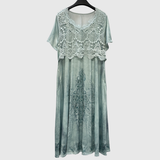 INDIGO | Robe midi florale élégante | Maya Deauville