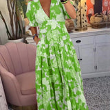 Floriana | Robe Florale Vibrante | Maya Deauville