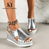 Baylie | Sandales Stylées Métalliques | Maya Deauville