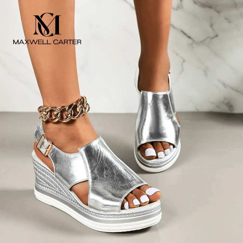 Baylie | Sandales Stylées Métalliques | Maya Deauville
