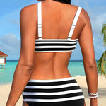 Lula® | Bikini rayé taille haute | Maya Deauville