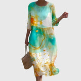 Hayley™ | Robe Maxi Florale Élégante | Maya Deauville