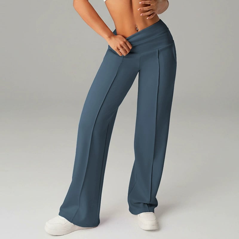 Florence™ — Pantalon large taille haute confortable | Maya Deauville