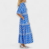 JULIANA | Robe midi avec motif chaîne | Maya Deauville