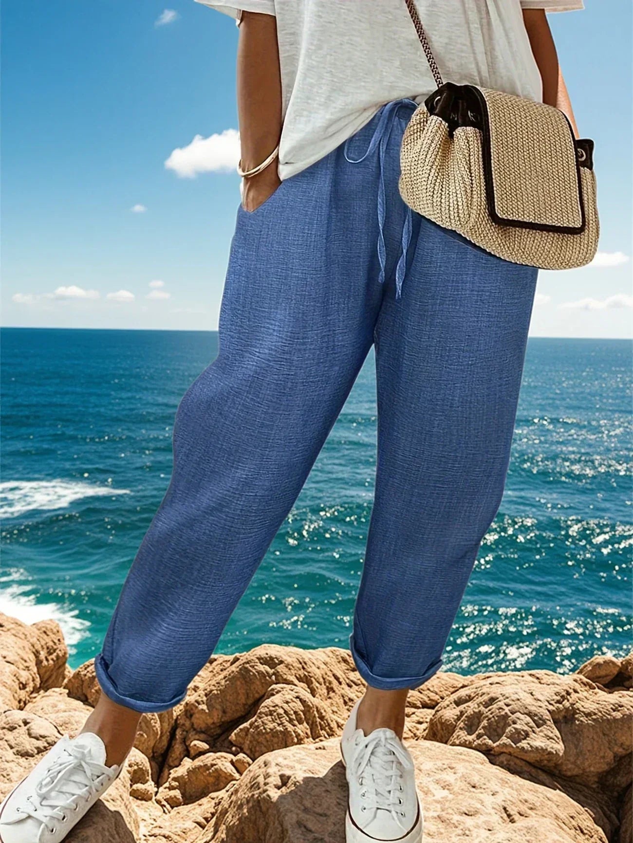 Romy™ | Pantalon relax léger | Maya Deauville
