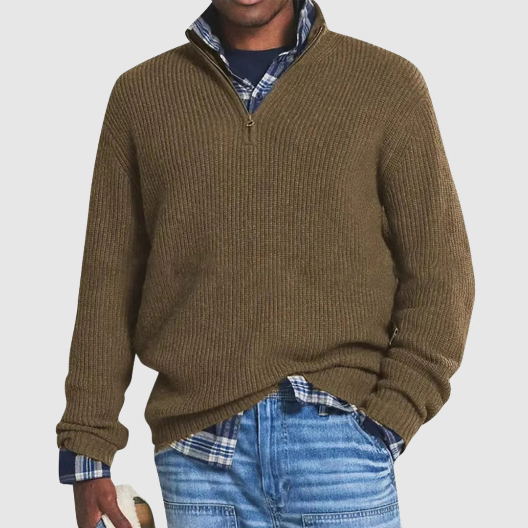 Louis™ | Pull Moderne à Quart de Zip | Maya Deauville