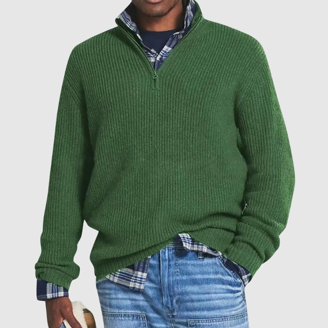 Louis™ | Pull Moderne à Quart de Zip | Maya Deauville
