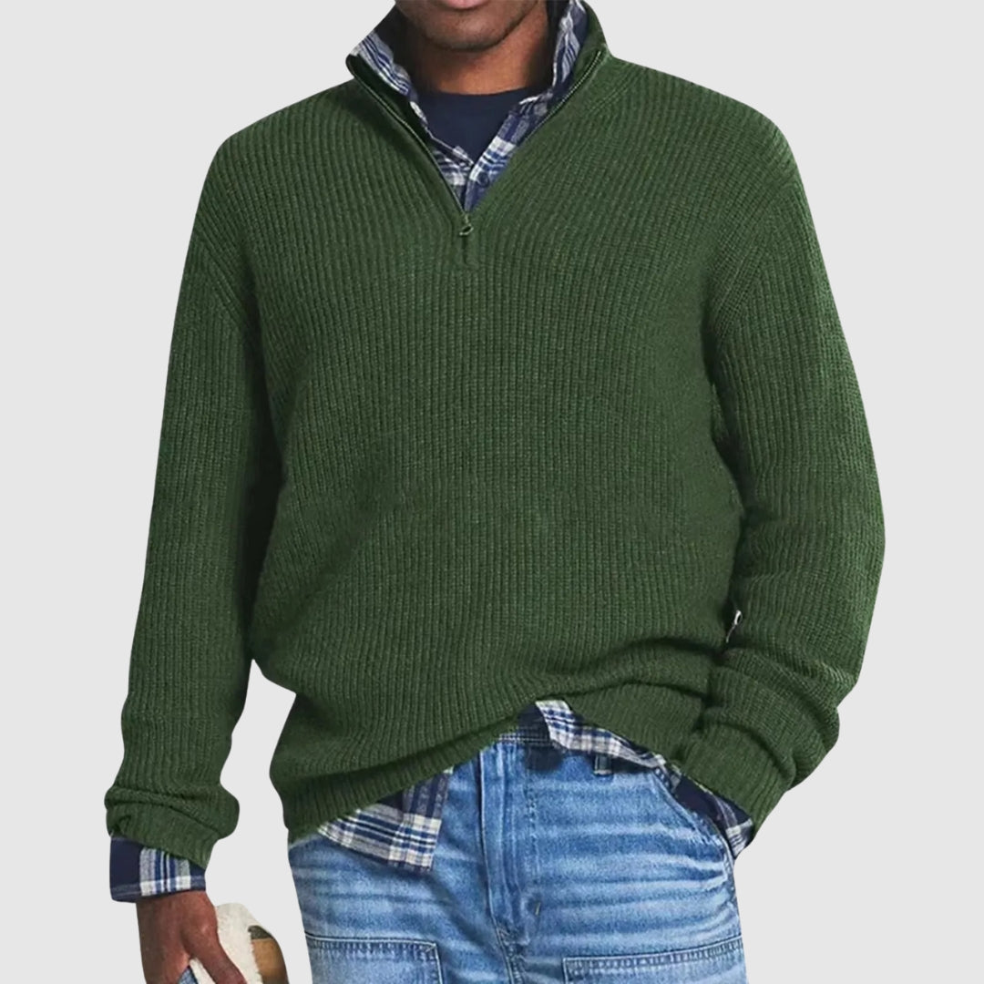 Louis™ | Pull Moderne à Quart de Zip | Maya Deauville