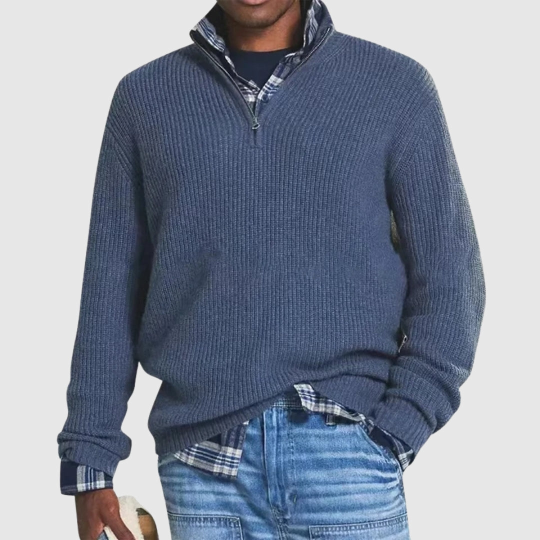 Louis™ | Pull Moderne à Quart de Zip | Maya Deauville