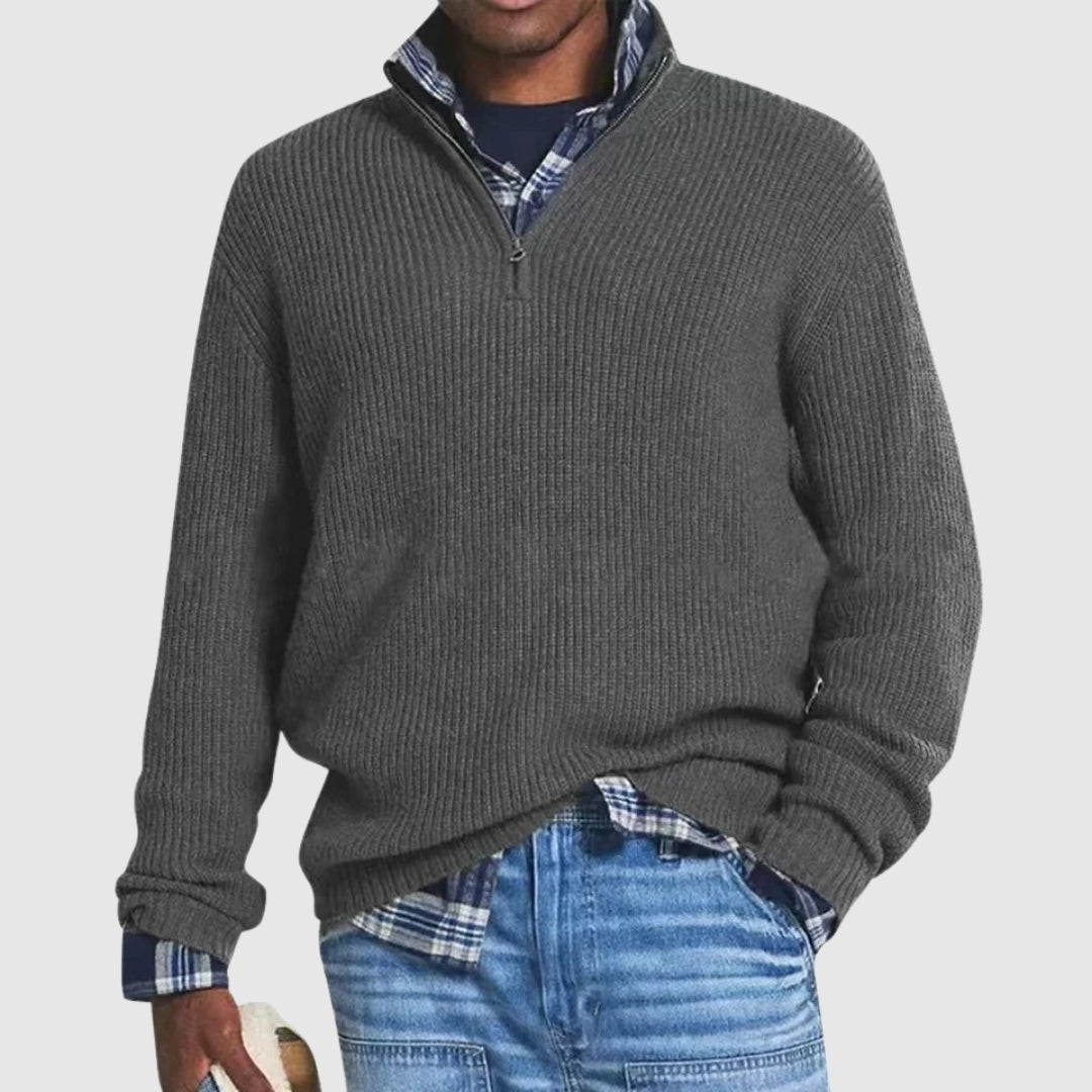 Louis™ | Pull Moderne à Quart de Zip | Maya Deauville