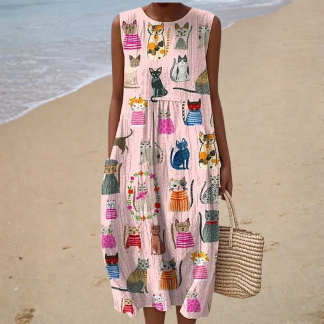 Robe d’Été Confortable Sans Manches | Maya Deauville