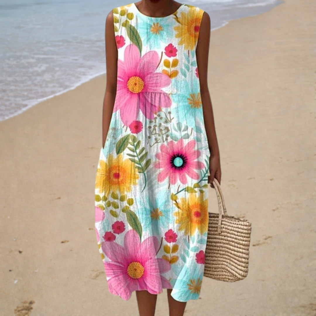 Robe d’Été Confortable Sans Manches | Maya Deauville