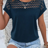 Lulu™ | T-chemisier Chic à Manches Chauve-Souris bleu | Maya Deauville