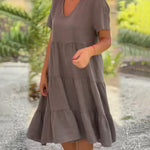 Bexley | Robe d’été décontractée à col en V | Maya Deauville