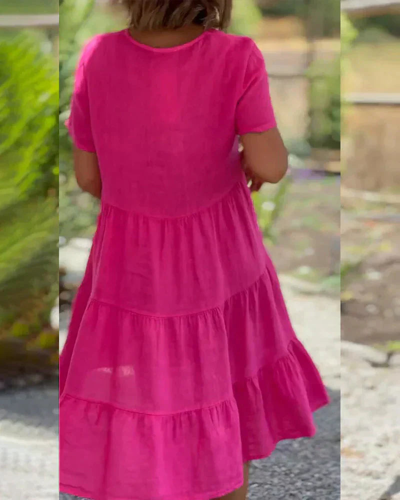 Bexley | Robe d’été décontractée à col en V | Maya Deauville