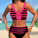 Lula® | Bikini rayé taille haute | Maya Deauville