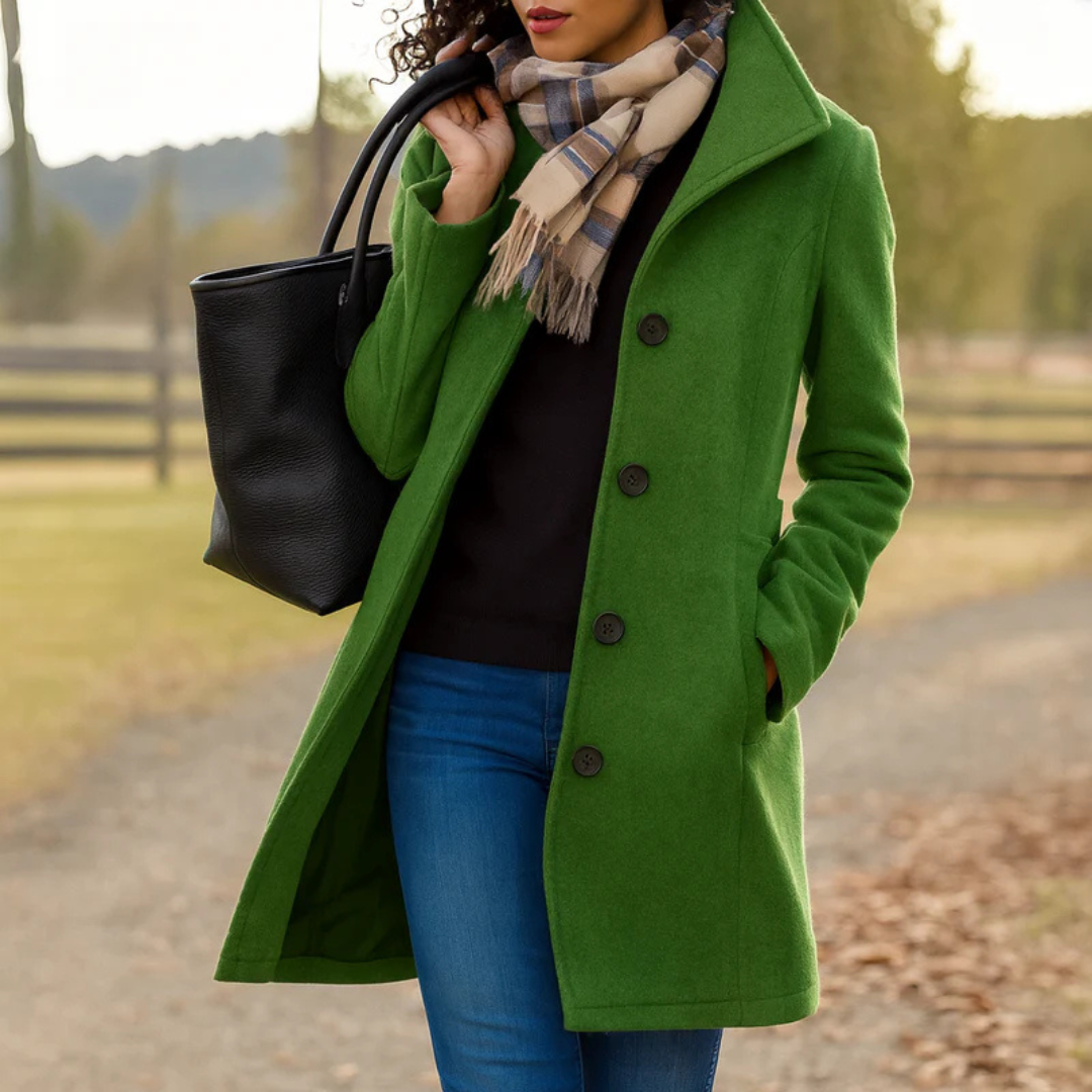 Aurora | Manteau à Un Bouton | Maya Deauville
