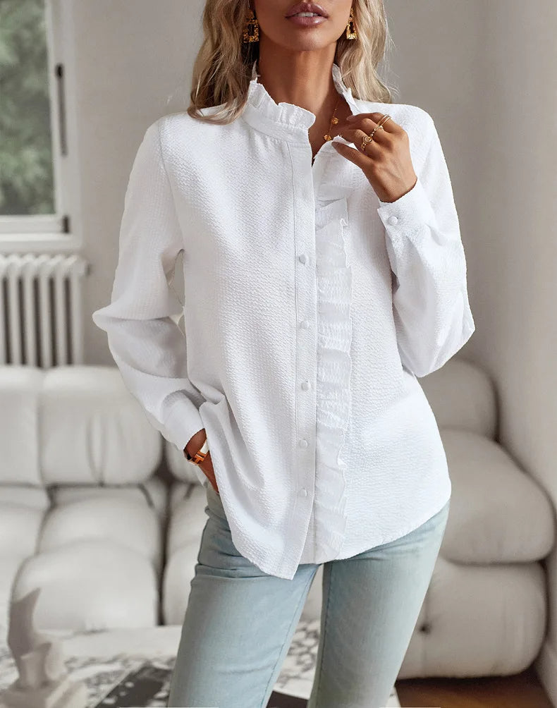 Audrey™ | Blouse élégante à manches longues | Maya Deauville