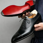 Gautier™ | Richelieus élégants en cuir à finition brogue | Maya Deauville