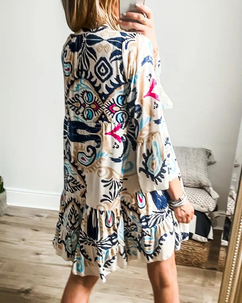 Veronique | Robe Tunique Bohémienne | Maya Deauville