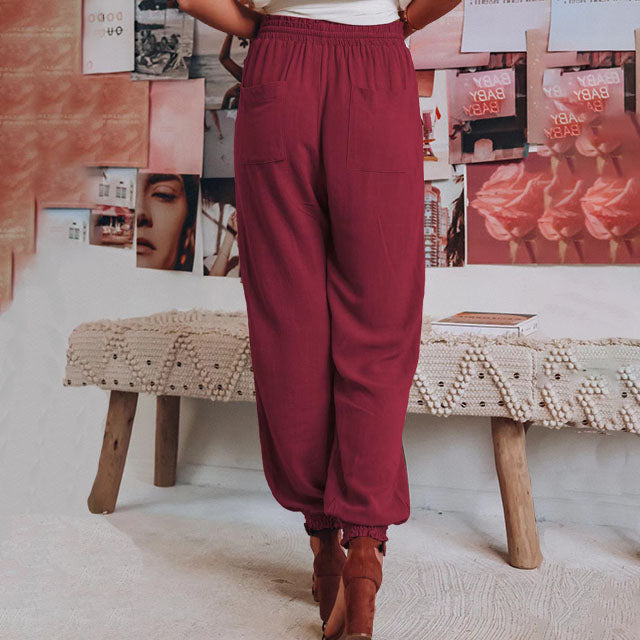 Kaeli – Pantalons Élegants à Cordon | Maya Deauville