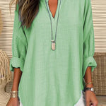 Léna™ | Chemise de plage en coton léger | Maya Deauville