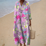 Robe d’Été Imprimée Flatteuse | Maya Deauville