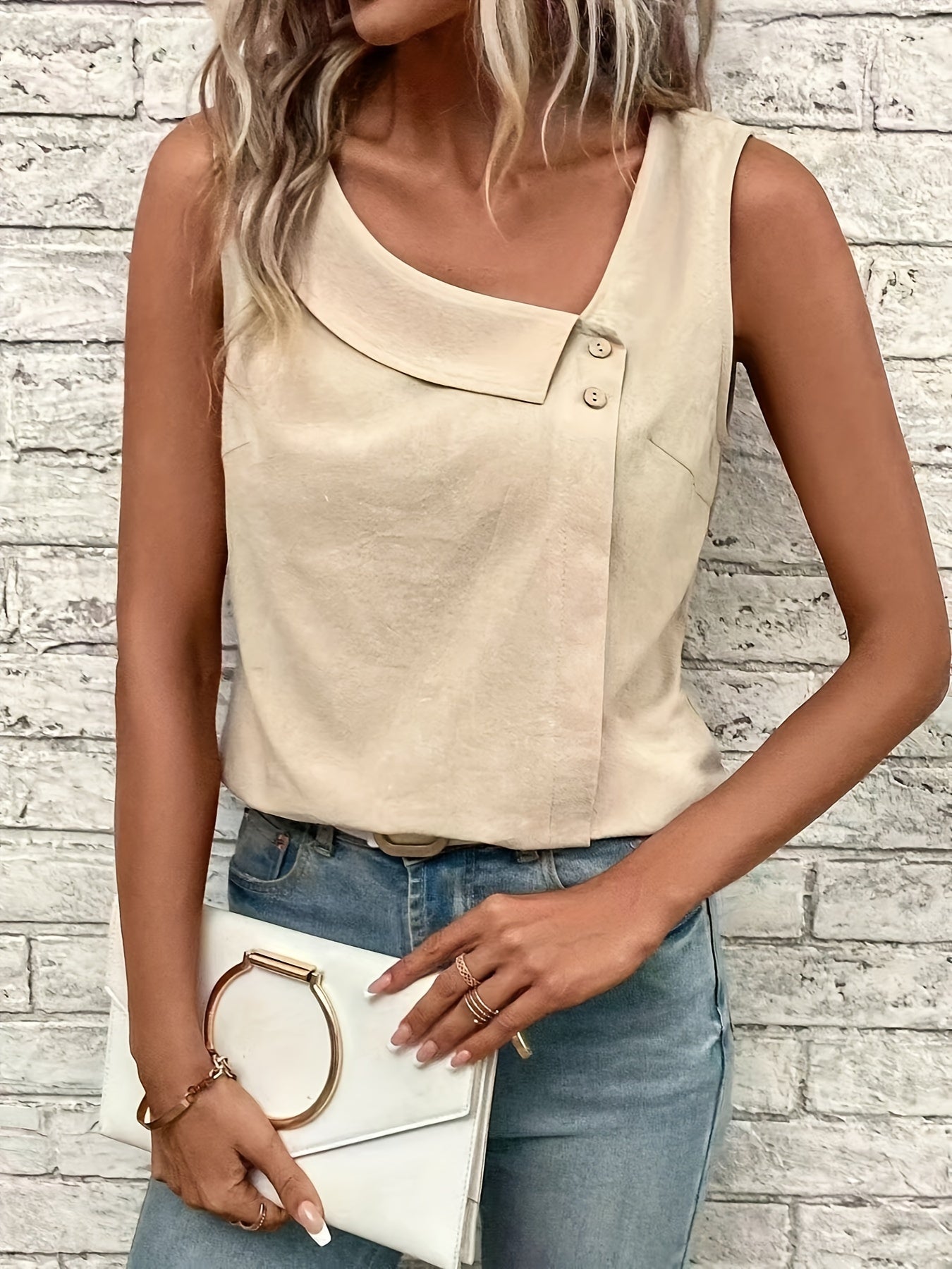 Nynke™ | Top à Col Asymétrique | Maya Deauville