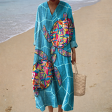 Robe d’Été Imprimée Flatteuse | Maya Deauville