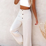 Riana™ | Pantalon taille haute coupe relax | Maya Deauville