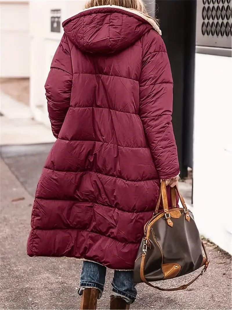 Delphine™ | Manteau Long Confortable 2-en-1 | Maya Deauville
