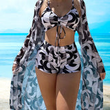 Luna® – Ensemble bikini 3 pièces avec imprimé | Maya Deauville
