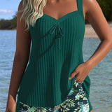 Lana® | Tankini rayée avec short de plage deux pièces | Maya Deauville
