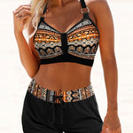 Maryan – Bikini à motif géométrique avec taille haute | Maya Deauville