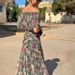 Louise™ | Robe Maxi de Fête Élégante à Col V | Maya Deauville