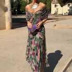 Louise™ | Robe Maxi de Fête Élégante à Col V | Maya Deauville